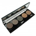 W7 Mirror Shimmer Eyeshadow Kit 5 Colours Beige / Black / Coffee / Gold / Brown 1.5g x 5