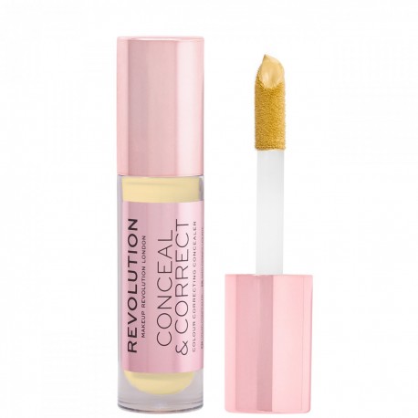 Makeup Revolution - Conceal & Correct Liquid Concealer - Banana