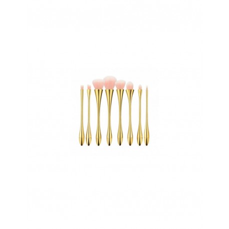 Tools for Beauty Πινέλα Μακιγιάζ Σετ 8 τεμαχίων σε Χρυσό